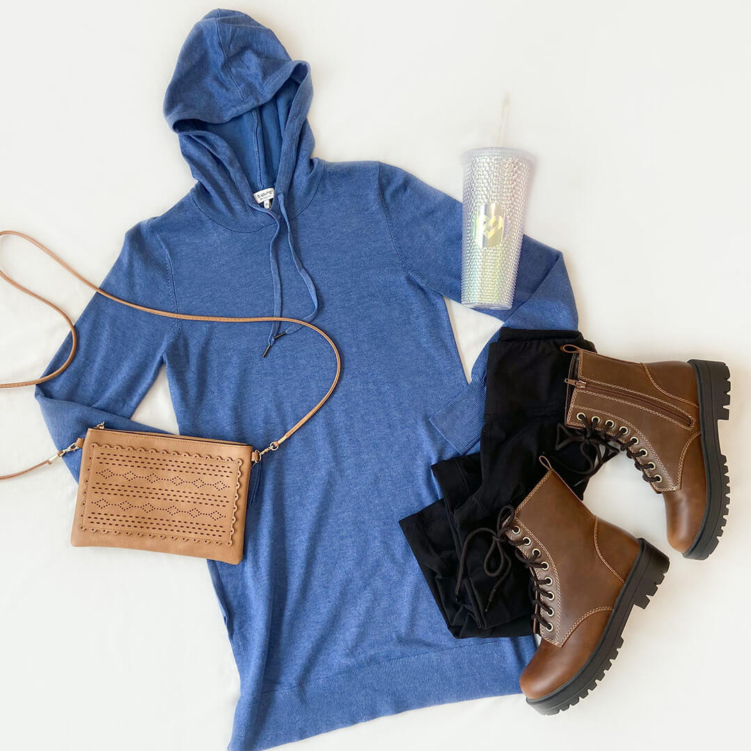 Habitat. Tumblecord Cozy Tunic Hoodie. - Lea's