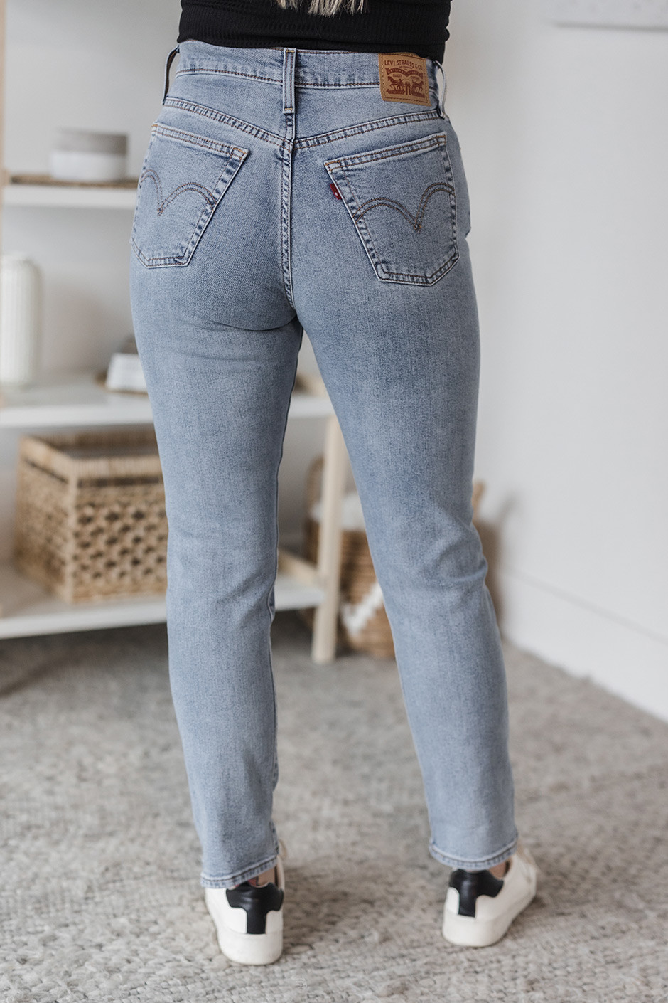 LEVI'S Wedgie Straight Leg Jeans | Silver Icing