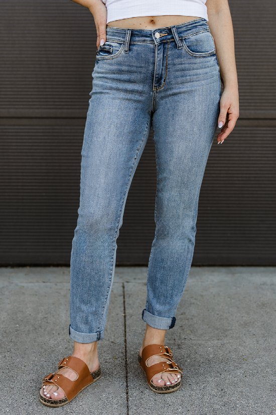 Camilla Cuffed Slim Jeans