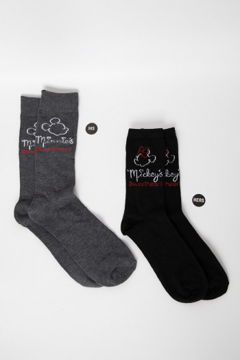 Mickey & Minnie Couples Long Socks