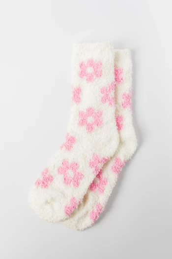 Fuzzy Daisy Socks