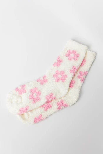 Fuzzy Daisy Socks 2