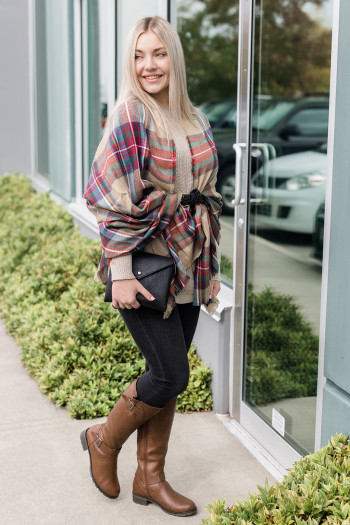 All the Plaid Blanket Scarf