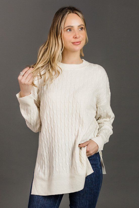 Allie Cable Knit Sweater