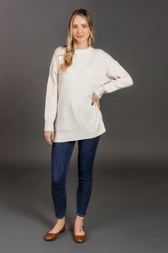 Allie Cable Knit Sweater