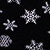 Black Snowflake Print