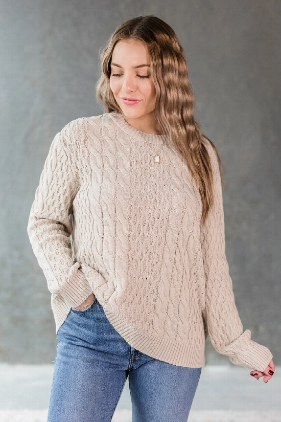 Brooklyn Cable Knit Sweater