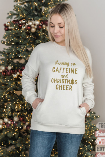 Caffeine and Cheer Sweatshirt