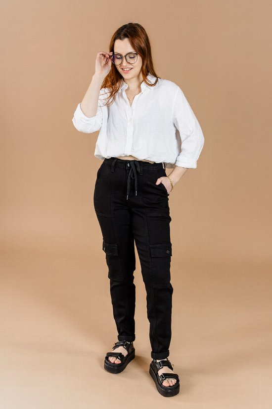 Casual Cuffed Cargo Pants