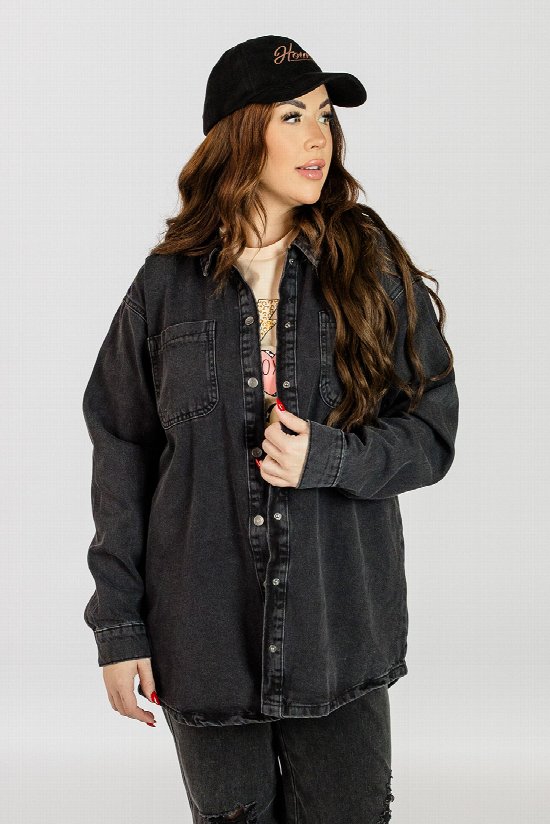 Chic Snap Denim Shirt