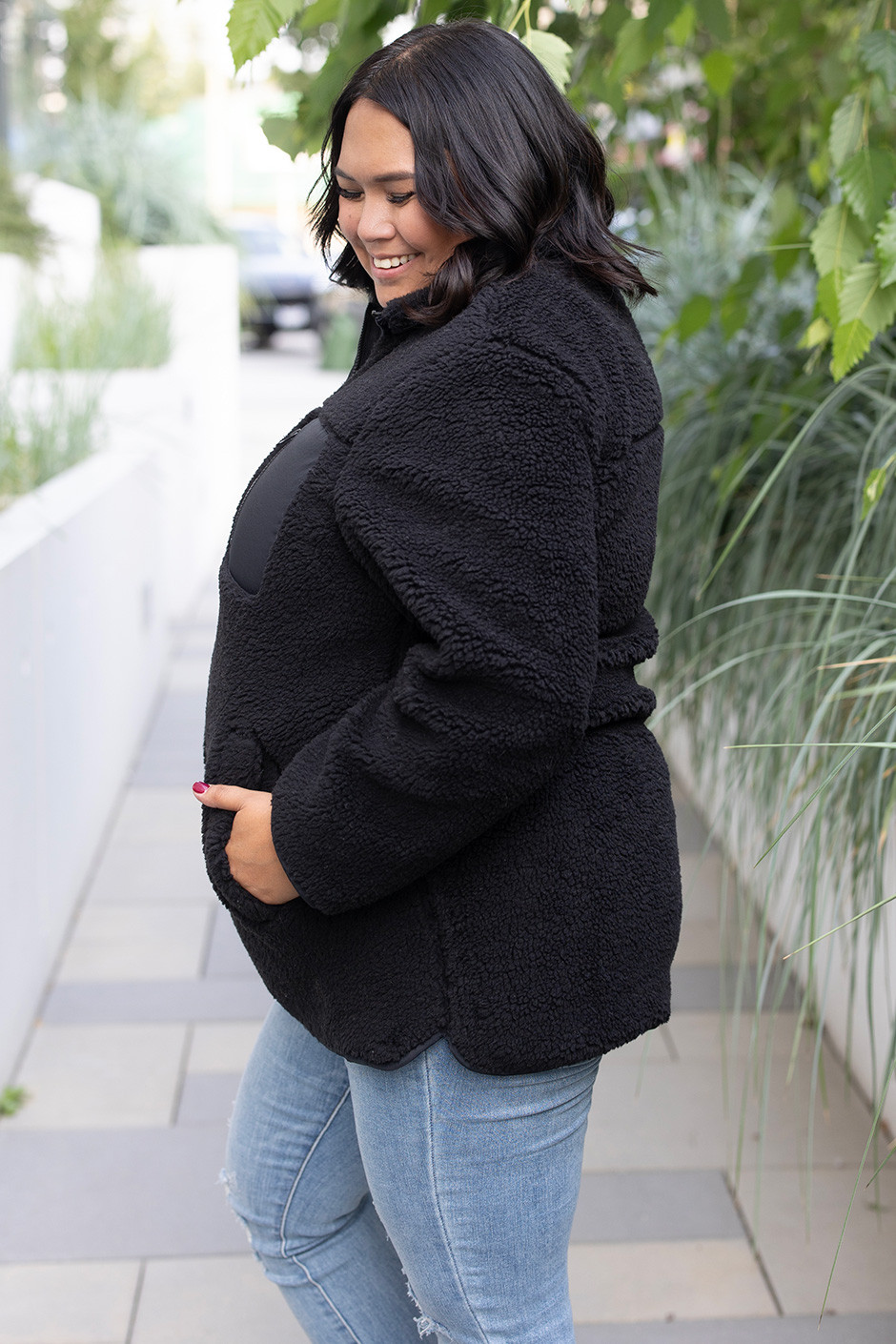 Teddy jacket best sale plus size