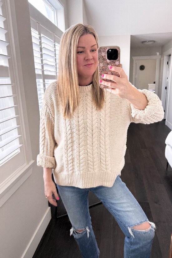 Courtney Cable Knit Sweater