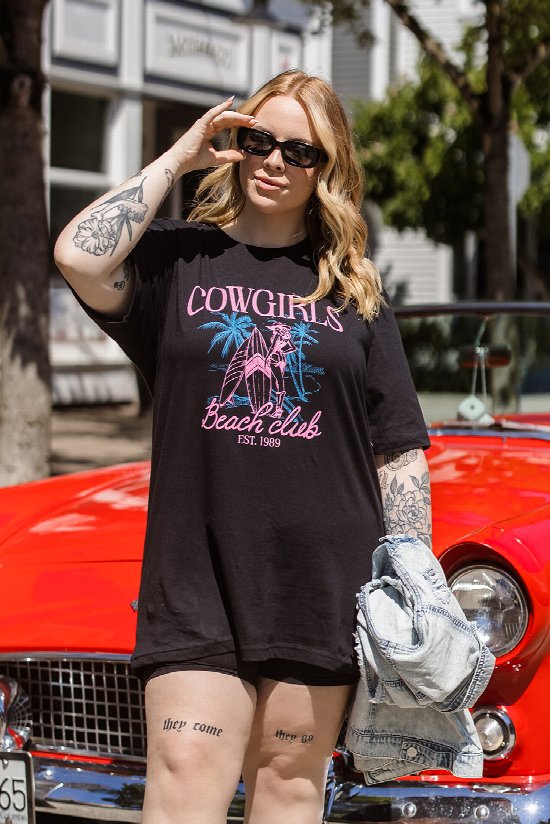 Cowgirls Beach Club Tee