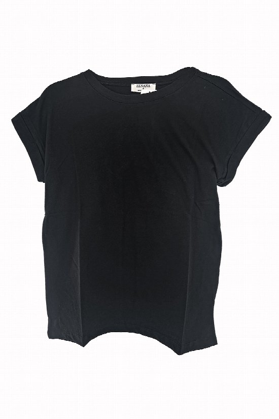 ZENANA Cuffed Tee
