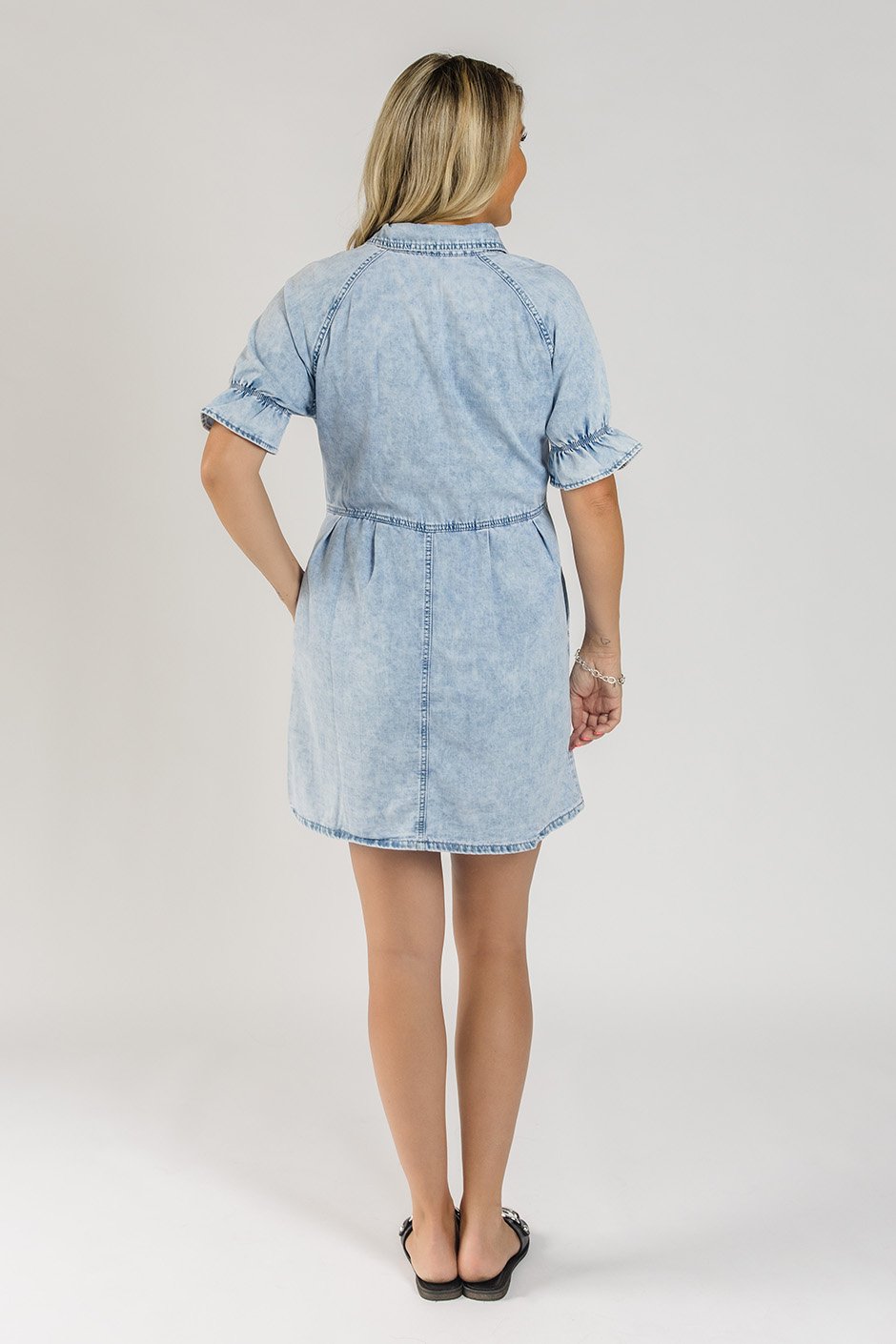 Damsel in a dress denim jacket top