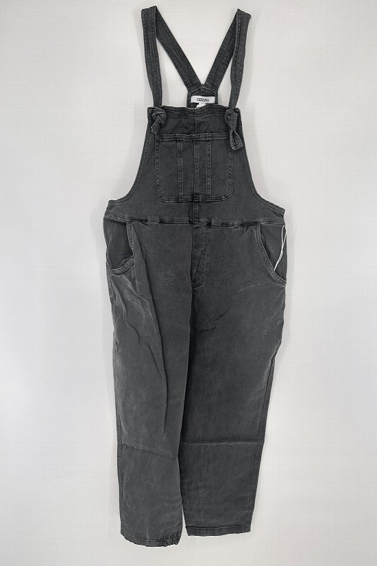 ZENANA Washed Knot Strap Overalls