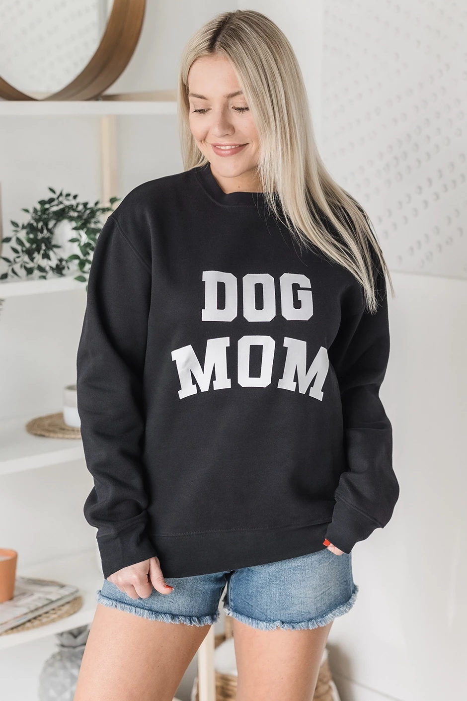 Dog Mom Classic Crew Sweatshirt