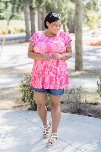 Floral Vision Tunic Top