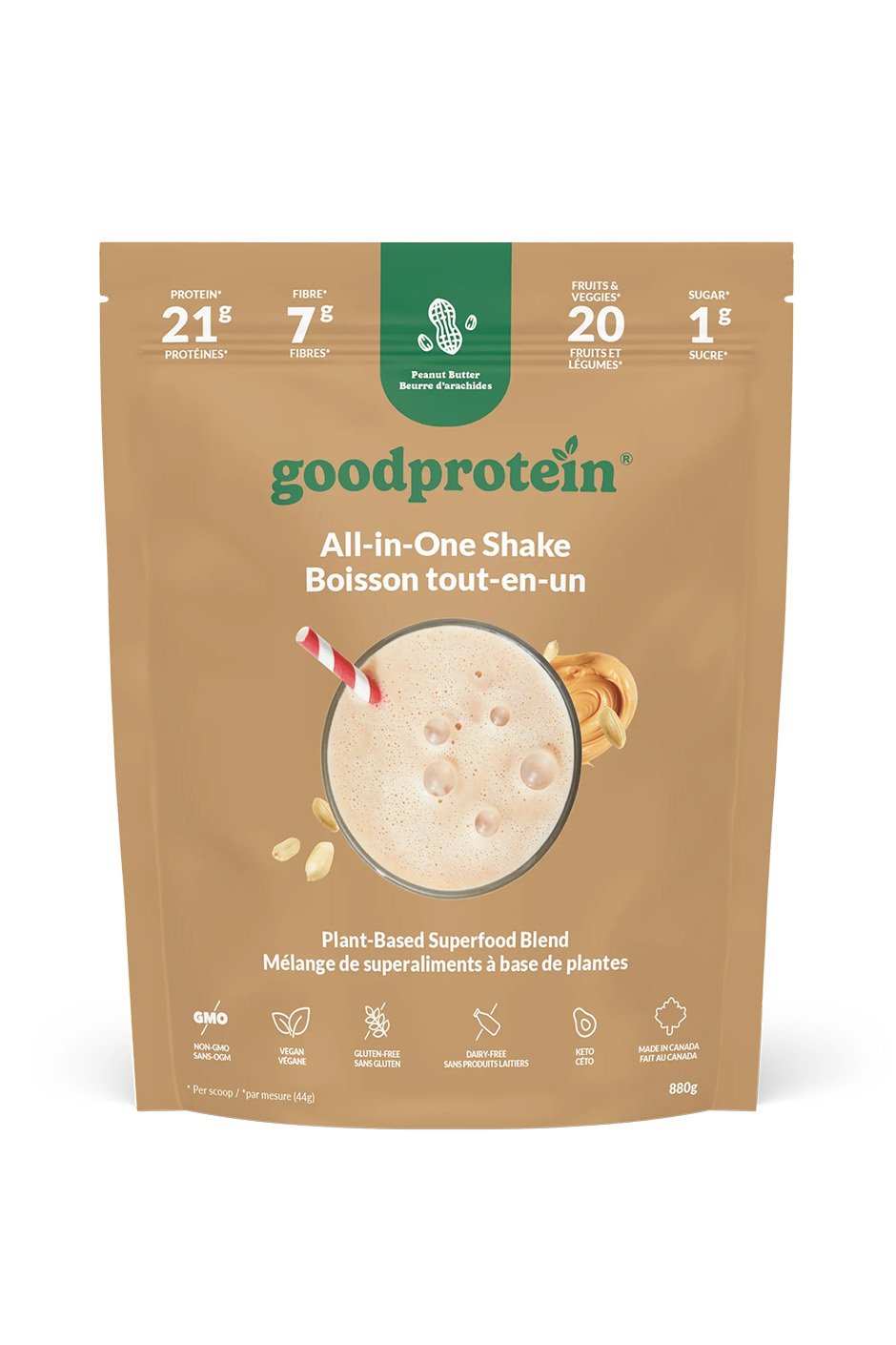 Good Protein Peanut Butter Shake 880g