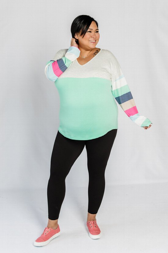 Happy Thoughts Colourblock Top