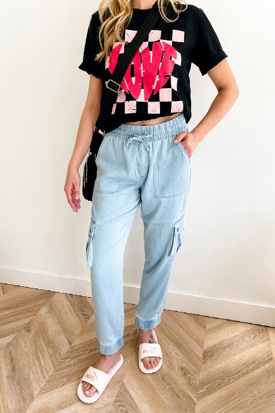 Heart In Check Tee