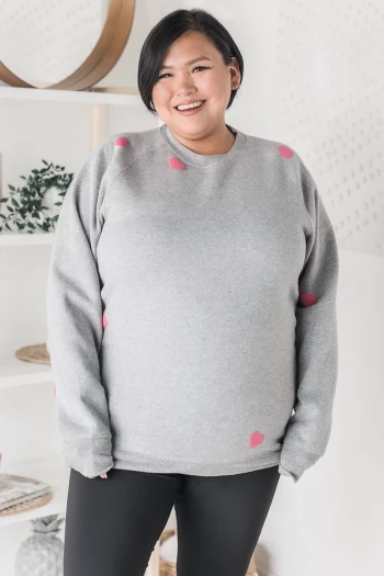 Heart Oversized Sweatshirt