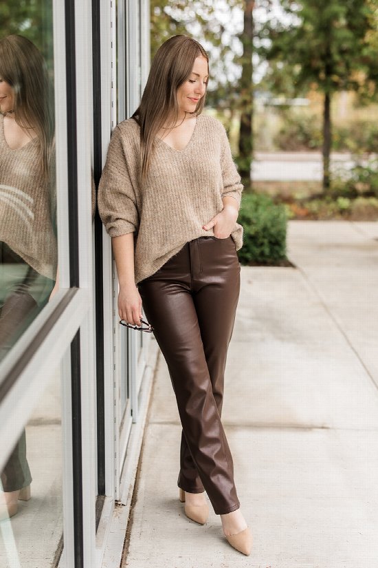In Style Faux Leather Pants 2