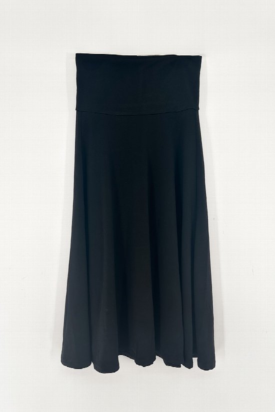 ZENANA Fold Over A-line Flared Skirt