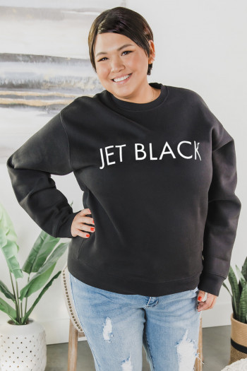 Jet Black Classic Sweatshirt
