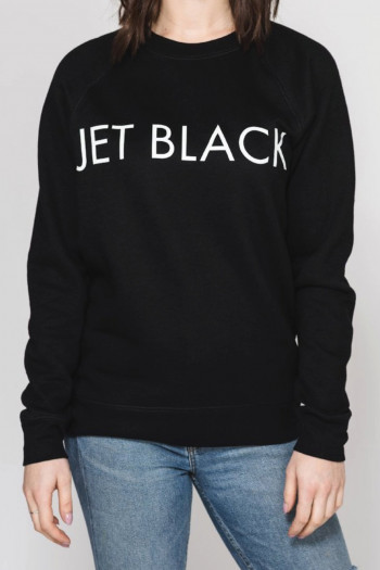 Jet Black Classic Sweatshirt 2