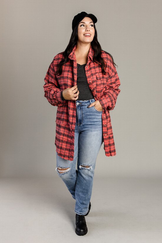 Kacy High Rise Ankle Straight Denim