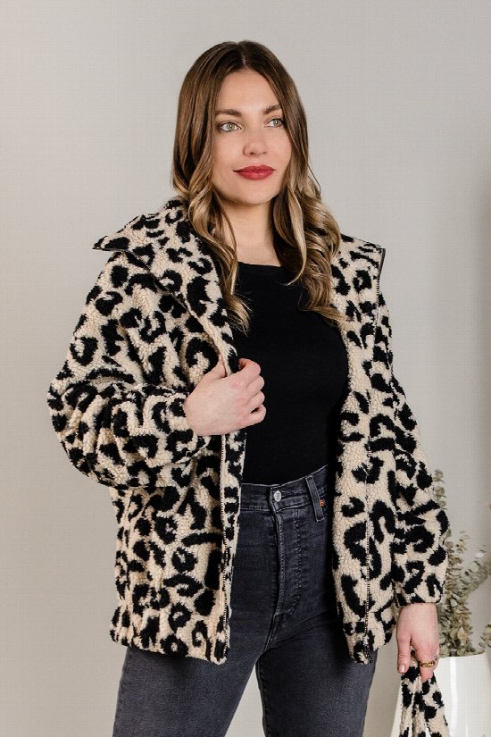 Leopard Luxe Teddy Jacket