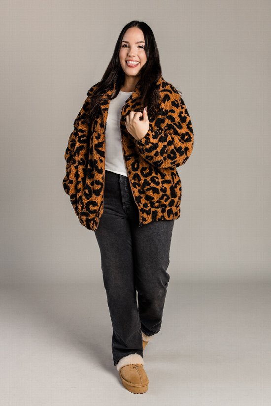 Leopard Luxe Teddy Jacket