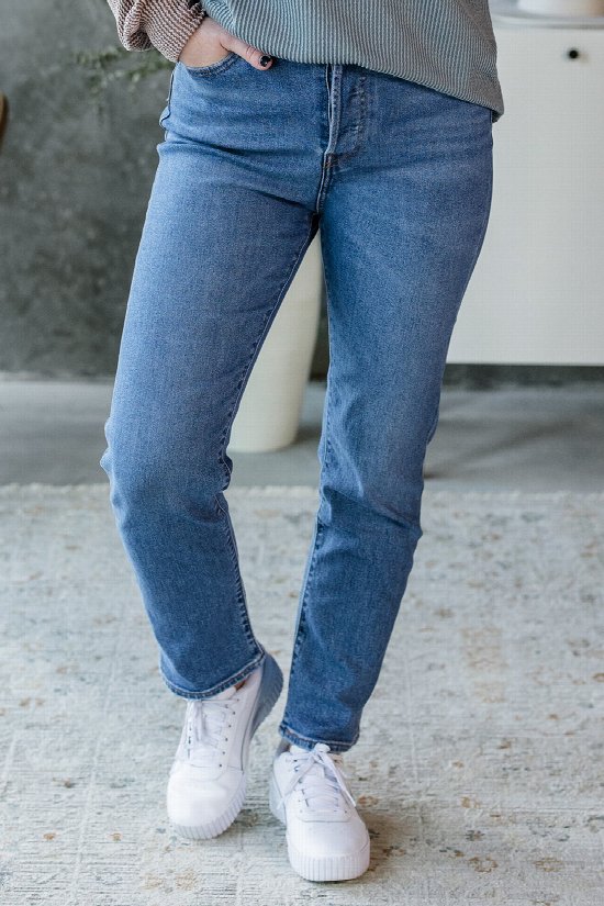 LEVI'S Wedgie Straight Ankle Jeans