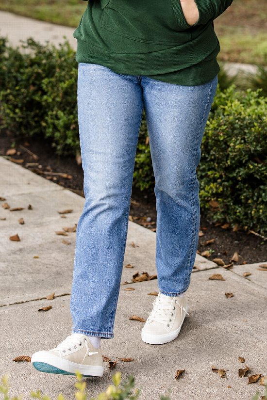 LEVI S Wedgie Straight Ankle Jeans Silver Icing