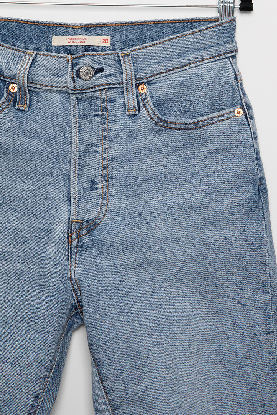 LEVI'S Wedgie Straight Leg Jeans | Silver Icing