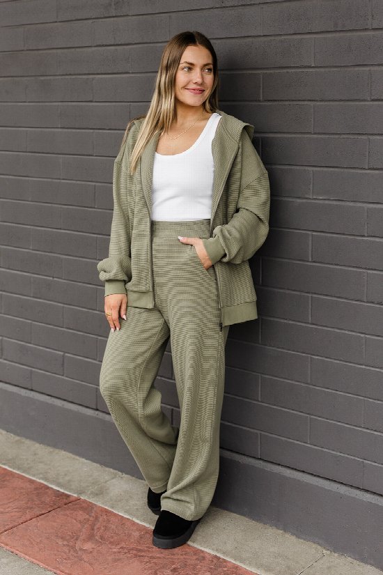 Lounger Waffle Wide Leg Pants 2