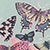 Mint Butterfly Print