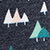 Navy Tree Print
