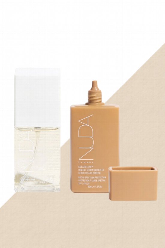 NUDA Solarglow Sunscreen & Express Face Tan Water