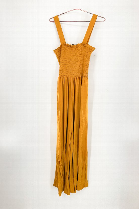 SHOP BASIC Smocked Jumpsuit