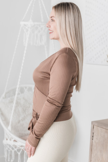 Pirouette Faux Wrap Top
