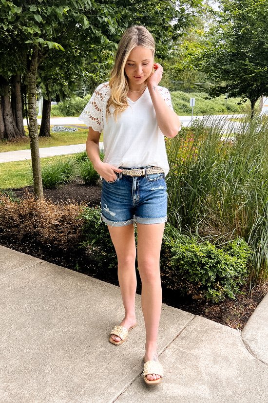 Play It Cool Denim Shorts