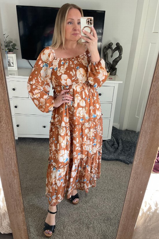 Prairie Bloom Midi Dress