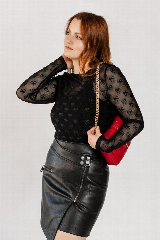 Pretty Little Bow Mesh Top
