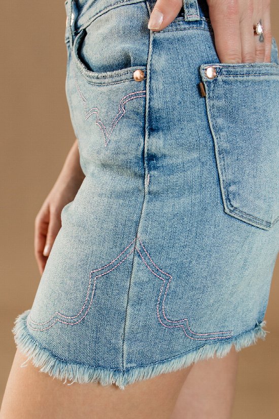 Saddle Up Denim Shorts
