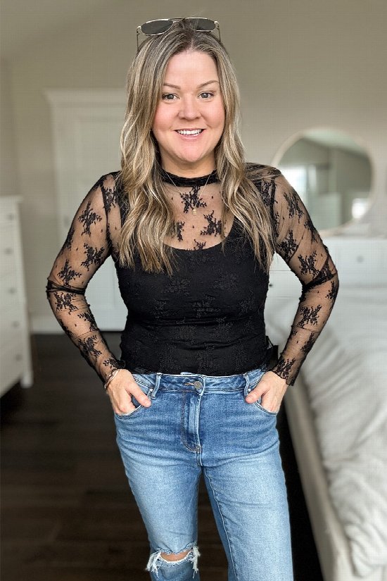 Serena Lace Long Sleeve Top