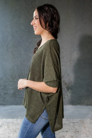 Simply Slouchy Waffle Top 2.0