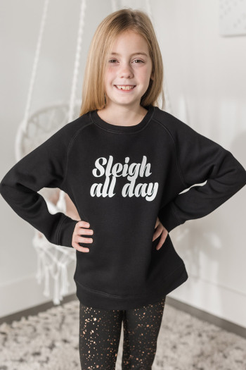 Sleigh All Day Tween Sweatshirt