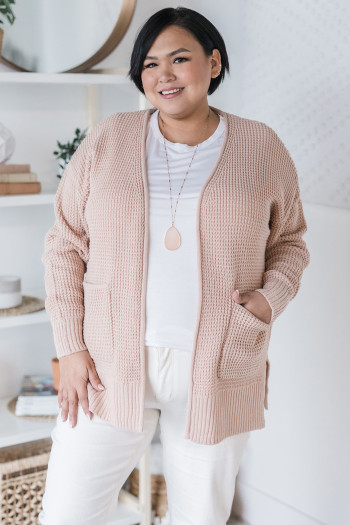 Sweet as Syrup Waffle Cardigan